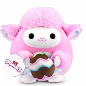 Adorable Pink Anna Snackles Plush with Easter Egg